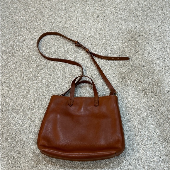 Madewell The Zip-Top Transport Crossbody bag in English Saddle - Picture 4 of 9